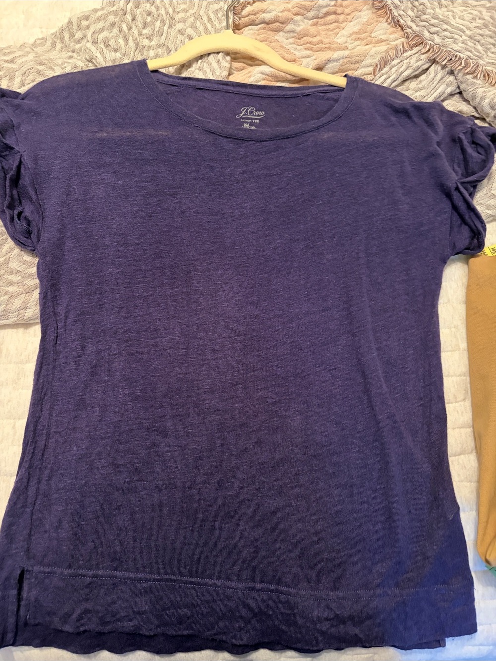 J. Crew Deep Purple Short Sleeve Crewneck Tee